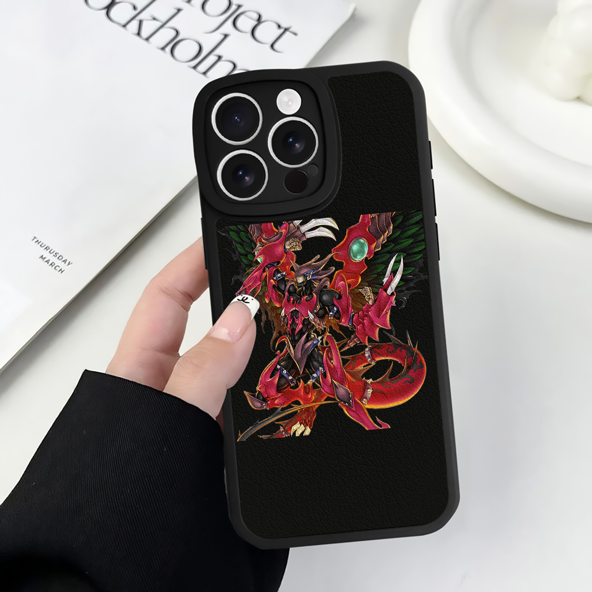 （画像用） 遊☆戯☆王 Yu-Gi-Oh! 【iPhone 16シリーズ対応】シリコンスマホケース（レザー調） 材質：シリコン